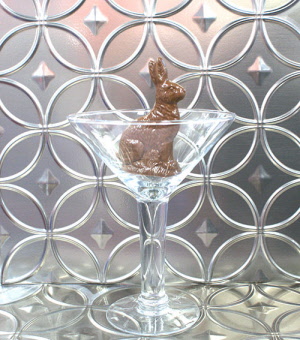 Boozy Bunny in Martini Glass