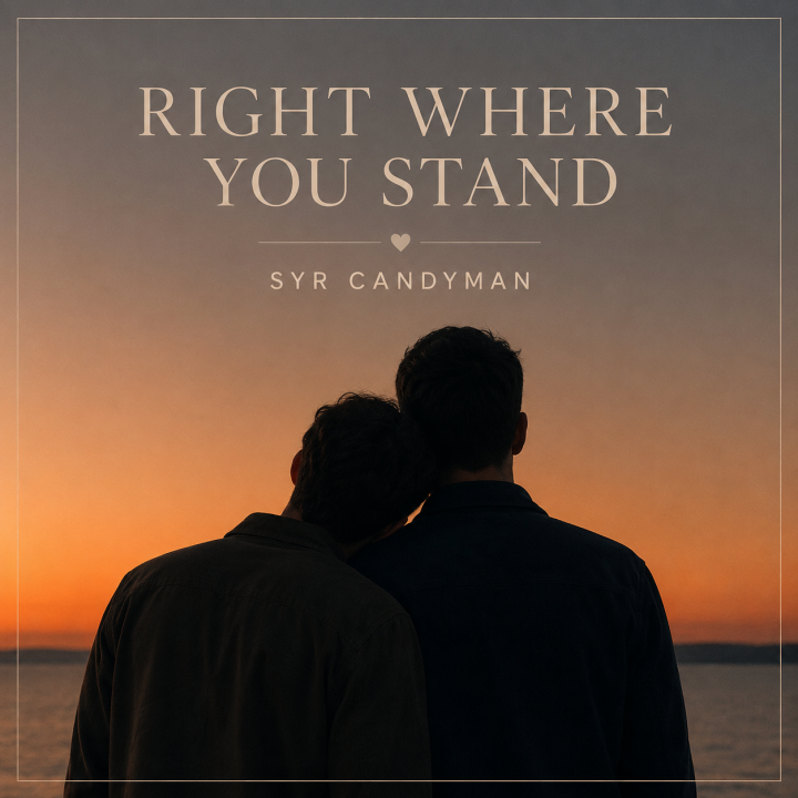 Right Where You Stand Album Cover - to men looking out over a lake