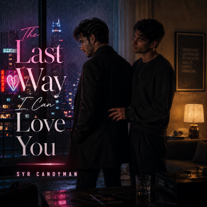 The Last Way I Can Love You album cover - two men saying goodbye in a city apartment