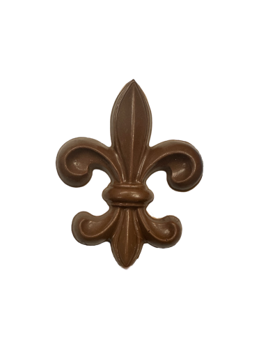 chocolate shaped fleur de lis