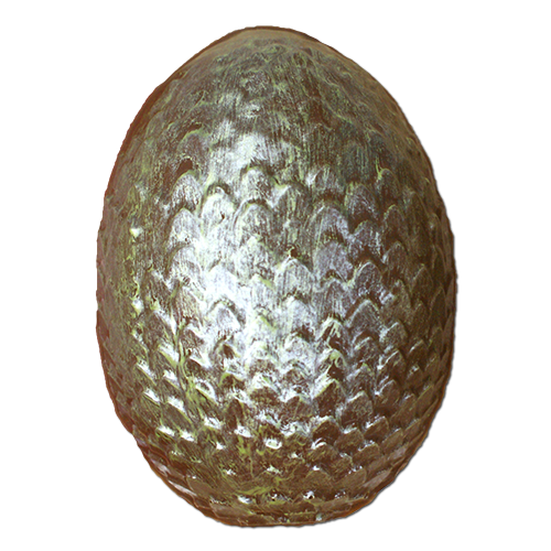 Dragon Egg with Green Luster