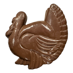solid flat chocolate turkey profile