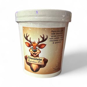 Chocolate Reindeer Poo container