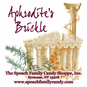 Original Label for Aphrodite's Brickle