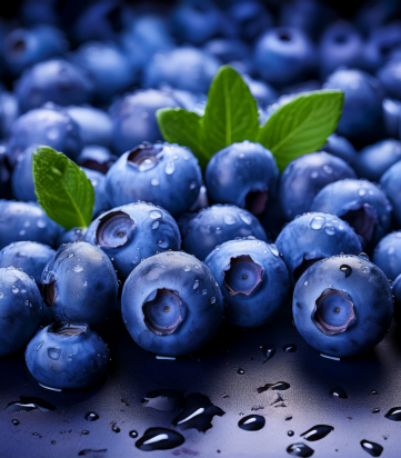 fresh blueberries