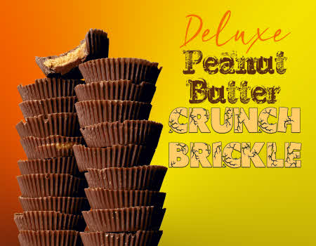 Deluxe Peanut Butter Crunch Brickle Label