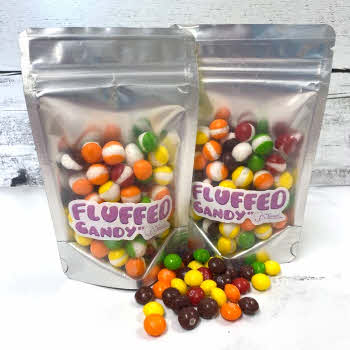 Bags of Fluffed Candy - Rainbow candies