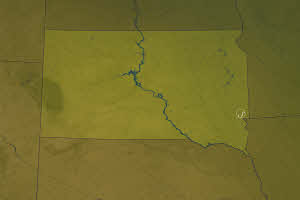 State of South Dakota with Speach Logo