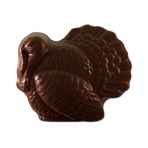 Thanksgiving Turkey shaped milk chocolate piece